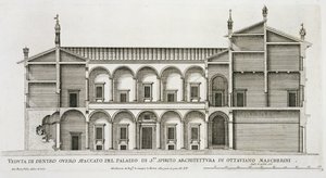 パラッツォディサントスピリト、「パラッツォディローマ」パートII、1670年代頃発行 作： Pietro Ferrerio
